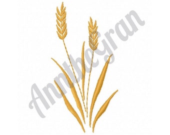 Wheat Stalk Embroidery Design. Wheat Embroidery Design. Machine Embroidery Design. Cereal Embroidery Design. Harvest Design. Grain Design