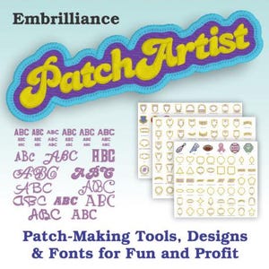 Embrilliance PatchArtist - Patch Making Tools Software, Create Custom Contour and Custom Sized Patches, Create Faux Merrowed Edge Patches