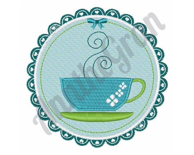 Tea cup embroidery design machine embroidery design tea  etsy Tea cup embroidery design machine embroidery design tea  etsy