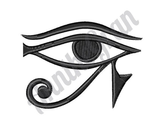 Occhio di Horus Disegno di ricamo a macchina. Modello da ricamo