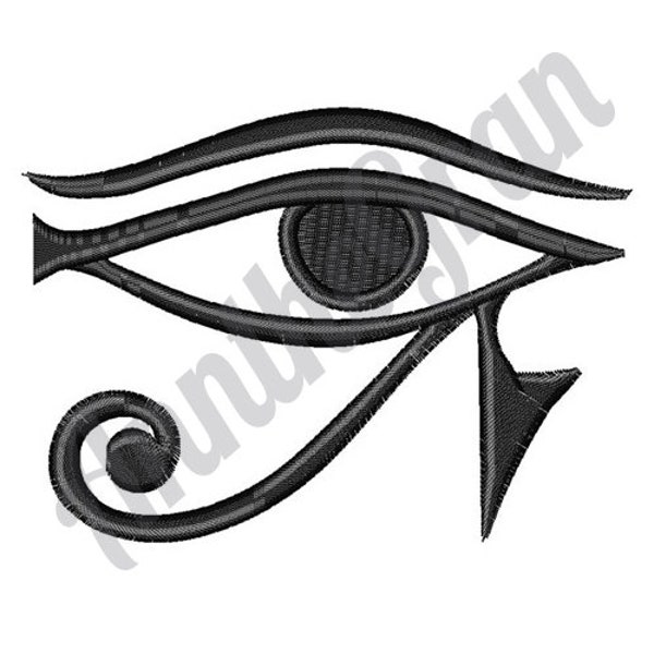 Eye Of Horus - Machine Embroidery Design. Eye of Horus Embroidery Pattern. Wedjat Eye Design. Udjat Eye Design. Egyptian Religious Symbol