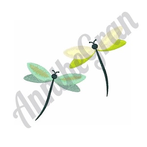 Flying Dragonflies Embroidery Design. Machine Embroidery Design. Dragonfly Embroidery Pattern. Dragonfly Friends Pattern. Insect Embroidery