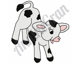 Baby Cow Embroidery Design. Machine Embroidery Design. Calf Embroidery Pattern. Little Cow Embroidery Pattern. Baby Cow Embroidery Design