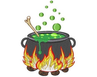 Cauldron Bubbles - Machine Embroidery Design
