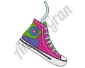 Sneakers Embroidery Design. High Top Shoe Embroidery Pattern. Machine Embroidery Design. Sports Shoes Pattern. Athletic Shoes Embroidery