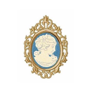 Cameo Lady - Machine Embroidery Design