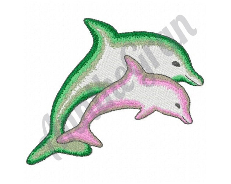 Dolphins Embroidery Design. Machine Embroidery Design. Dolphin Etsy