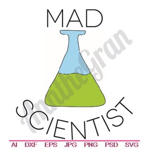 Chemistry Beaker Svg, Dxf, Eps, Png, Jpg, Vector Art, Clipart, Cut File, Mad Scientist Svg, Science Cut File, Beaker Cut File