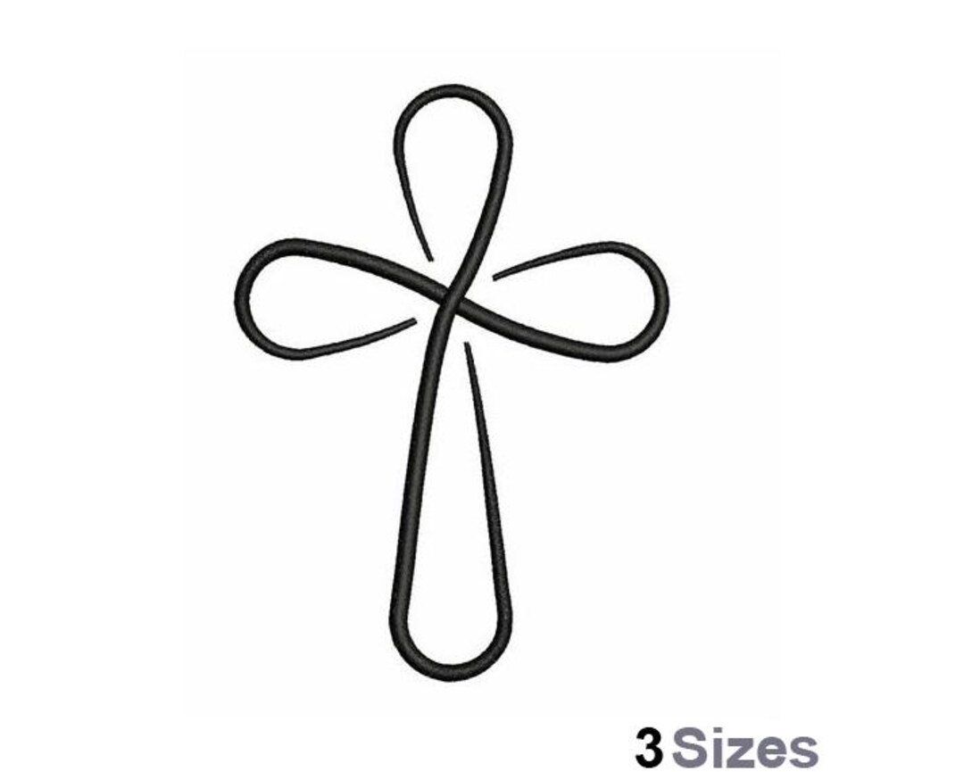 Cross - Machine Embroidery Design - 3 Sizes, Christian Cross Embroidery ...