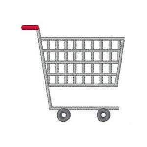 Carrito de compras - Diseño de bordado a máquina