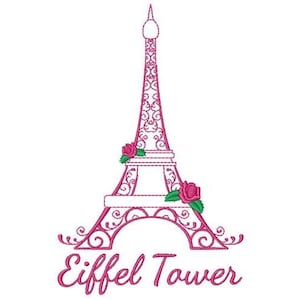 Eiffel Tower - Machine Embroidery Design