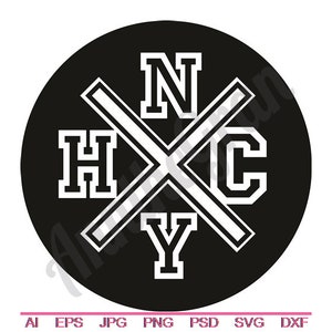 New York Hardcore - Svg, Dxf, Eps, Png, Jpg, art vectoriel, clipart, fichier de coupe