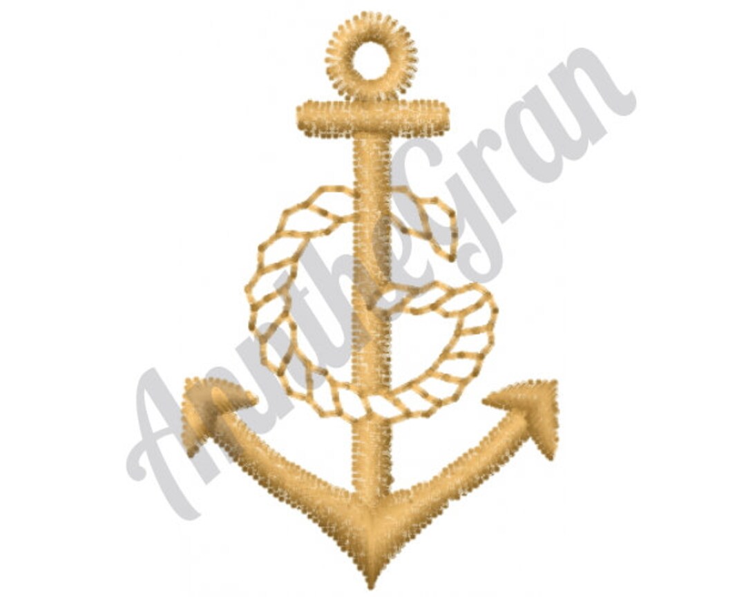 Rope and Anchor - Machine Embroidery Design,nautical Embroidery - Etsy