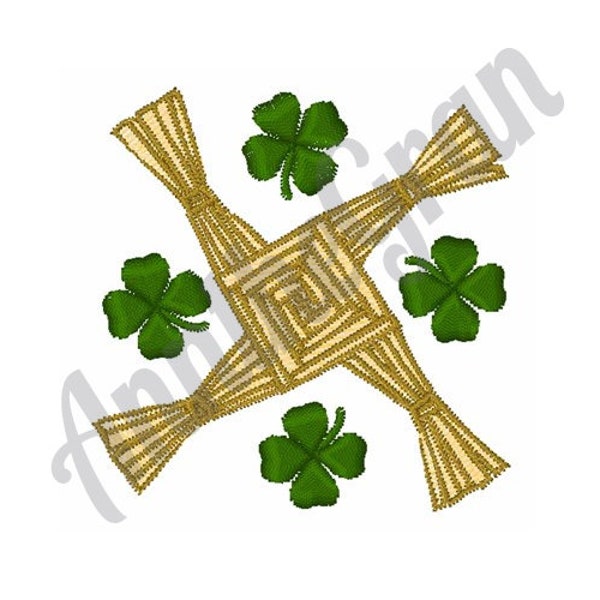 St. Brigid's Cross Embroidery Design. Machine Embroidery Design