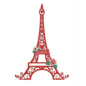 Eiffel Tower - Machine Embroidery Design