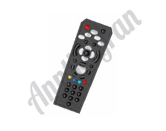 Controle Remoto de TV - Desenho para Bordado à Máquina, Padrão de Bordado de Controle Remoto de Televisão, Desenho de Bordado de Controle Remoto de Clique