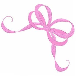 Satin Ribbon Bow  Embroidery Design. Machine Embroidery Design. Girl Bow Design. Double Bow Pattern. Girl Bow Pattern. Baby Ribbon Pattern