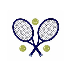 Tennis Rackets - Machine Embroidery Design