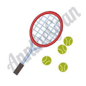 Tennis Embroidery Design. Machine Embroidery Design. Tennis Racket Embroidery Pattern. Tennis Balls Pattern. Tennis Sport Embroidery Design
