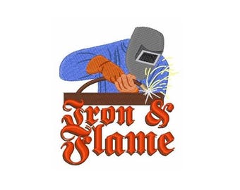 Iron & Flame - Machine Embroidery Design