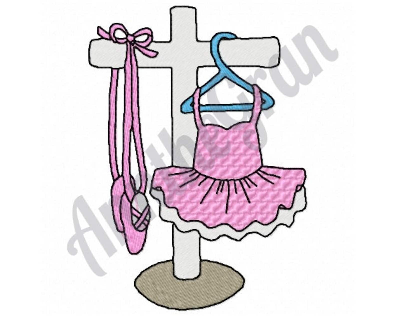 ballet - machine embroidery design