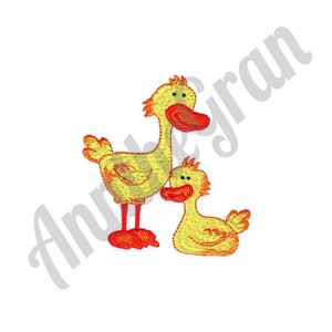 Noah&#39;s Ark Ducks - Machine Embroidery Design. Noah&#39;s Ark Animals Embroidery Pattern. Baby Duck Embroidery Design. Mother Duck Embroidery