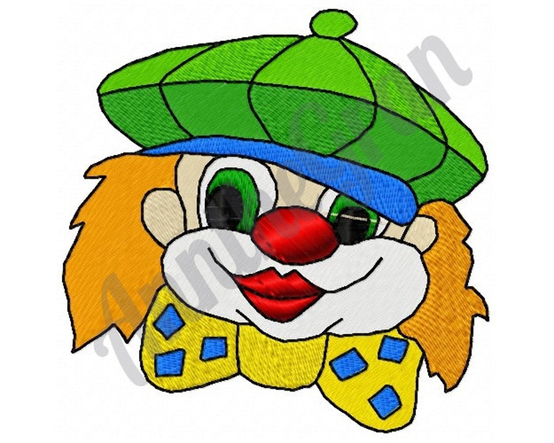 Clown Face Embroidery Design. Machine Embroidery Design. Clown Pattern ...