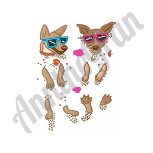 Funny Dogs In Sand Embroidery Design. Dogs Embroidery Design. Humorous Embroidery Design. Machine Embroidery Design. Funny Embroidery Design
