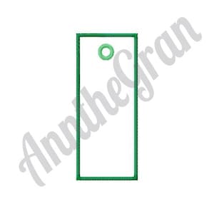 Blank Bookmark Embroidery Design. Machine Embroidery Design. Bookmark Pattern. Rectangle Embroidery Design. Book Reading Pattern. Bookmark
