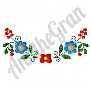 Flores - Diseño de bordado a máquina