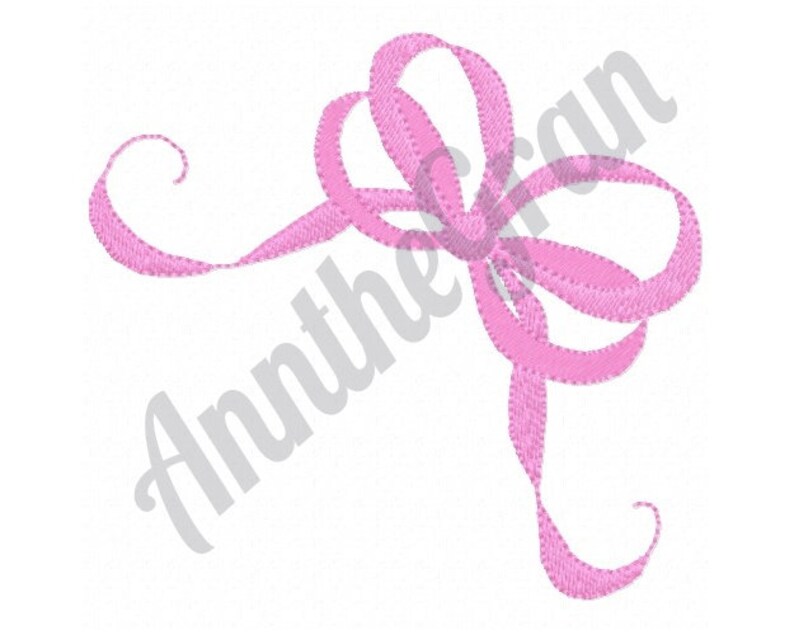 Satin Ribbon Bow Embroidery Design. Machine Embroidery Design. Etsy