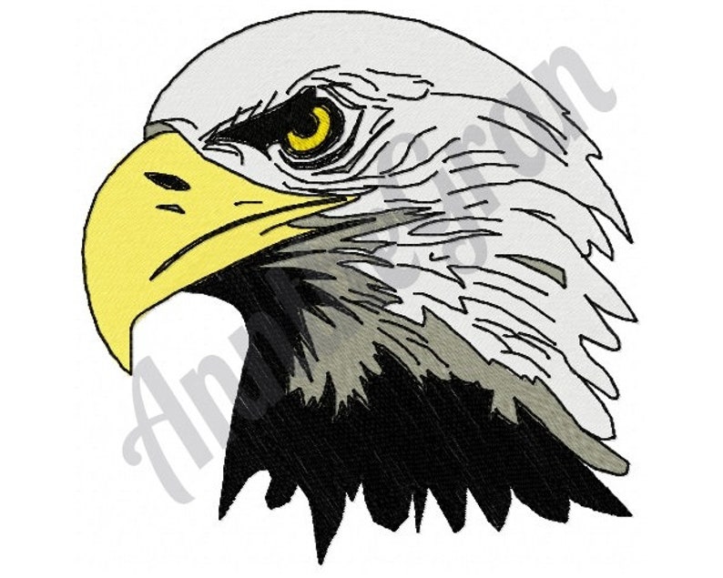Eagle Head Embroidery Design. Machine Embroidery Design. Bald Etsy