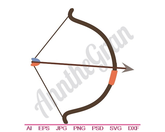 Arrow Svg Archery Svg Bow /& Arrow Vector Art Jpg Cut File Clipart Svg Dxf Eps Bow Svg Png