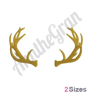Buck Antlers - Machine Embroidery Design, Deer Antlers Embroidery Pattern, Rack Embroidery Design, Hunting Embroidery Design
