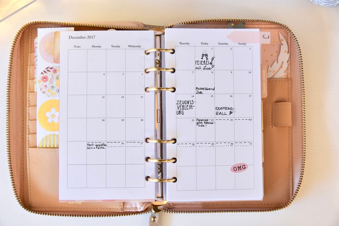 NEW2023 for Filofax Personal A6 Printable PlannerKit 2023 Etsy.de