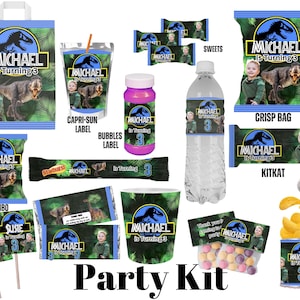 Jurassic Dinosaurs Party Templates Editable in Canva