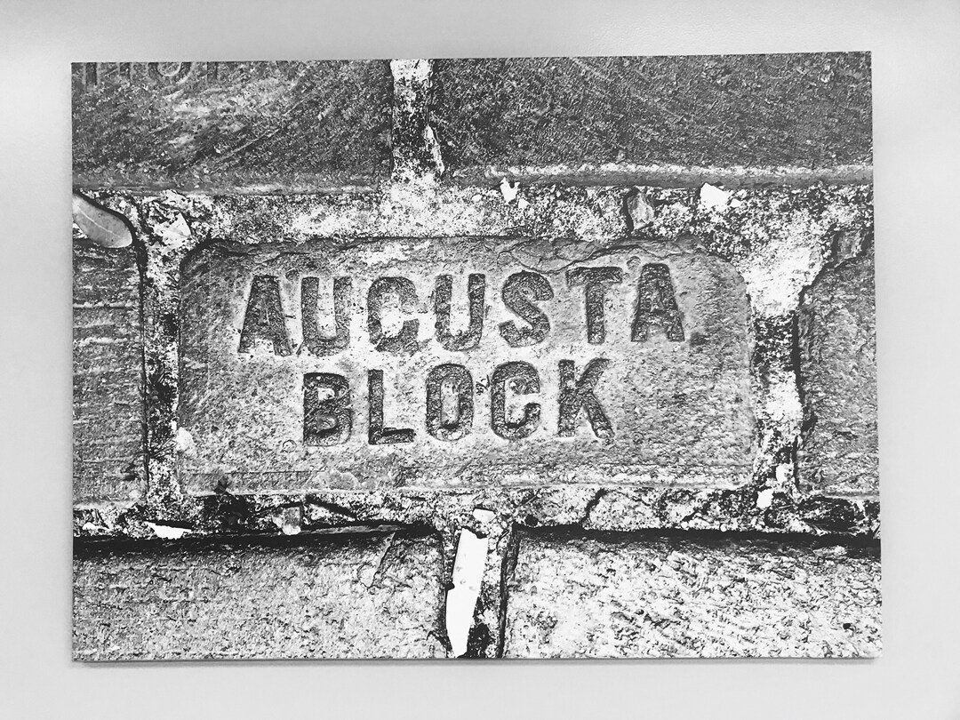 Augusta Block Poster - Etsy