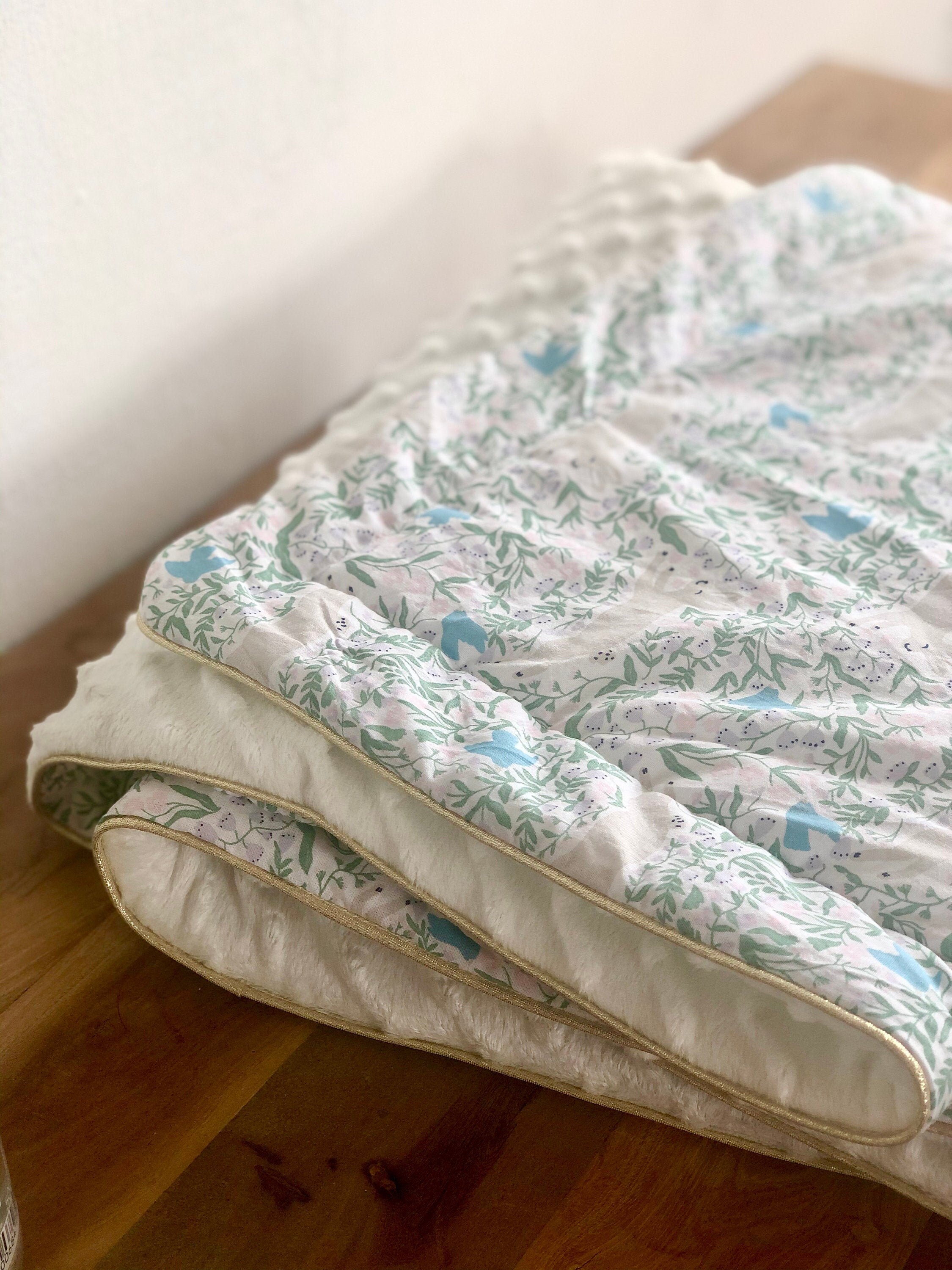 Couverture Bébé Minky Lapin