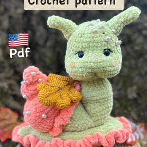 Crochet animal pattern Crochet snail, Crochet snail pattern, Amigurumi snail pattern Pdf in English, Amigurumi snail pattern,Knitted snail