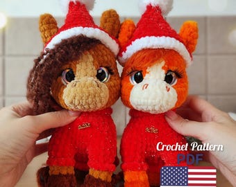 Crochet Pattern Horse PDF, Amigurumi Horse