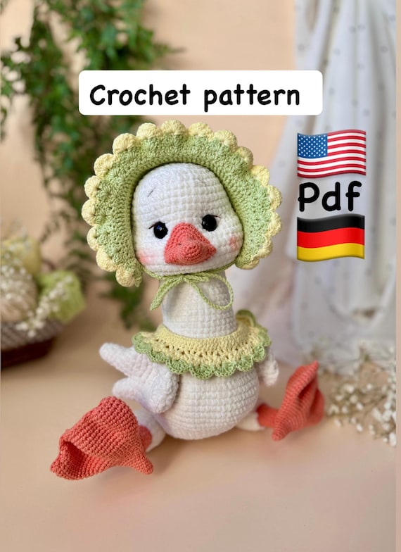 Amigurumi Goose  pattern PDF in English and German