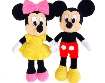 2 MICE CROCHET PATTERNS set, Amigurumi Mouse Pdf tutorial