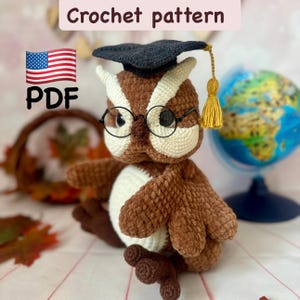 Crochet owl, Crochet owl pattern, Amigurumi owl pattern PDF file in English , Amigurumi owl pattern, Crochet bird pattern