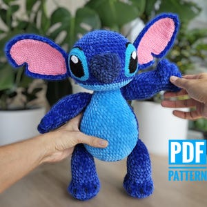 CROCHET STITCH PATTERN, Amigurumi plush stitch toy Pdf tutorial