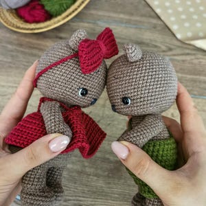 Crochet pattern Raspberry Bears- PDF file