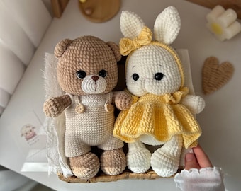 Crochet pattern "Bunny and Bear"