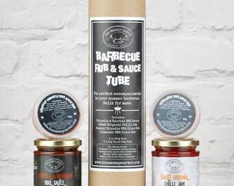 Barbecue Rub And Sauce Tube Gift Set