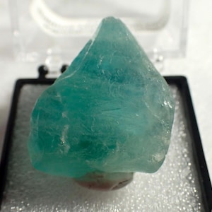 Blue-green Fluorite from Afghanistan. Crystal. Raw. Rough. Natural.