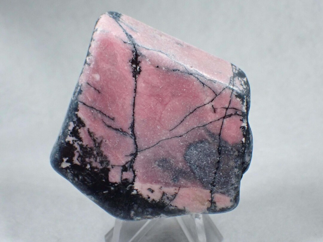 Polished California Rhodonite Slice. Pink. Natural. Manganese. Old ...
