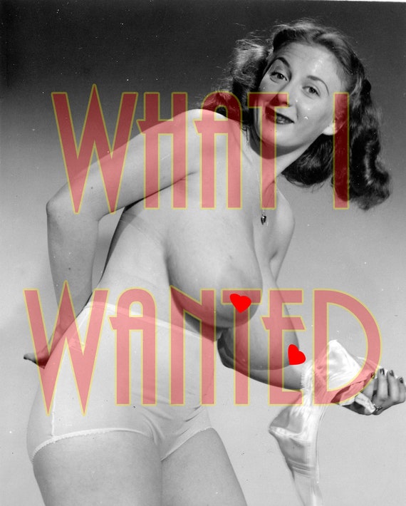 Vintage Nude Photo Erotic 4X6 Huge Boobs Breast late 1940's women sexy  beautiful wall art \